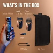 King C. Gillette Beard Trimmer for Men, Cordless Rechargeable Electric Razor