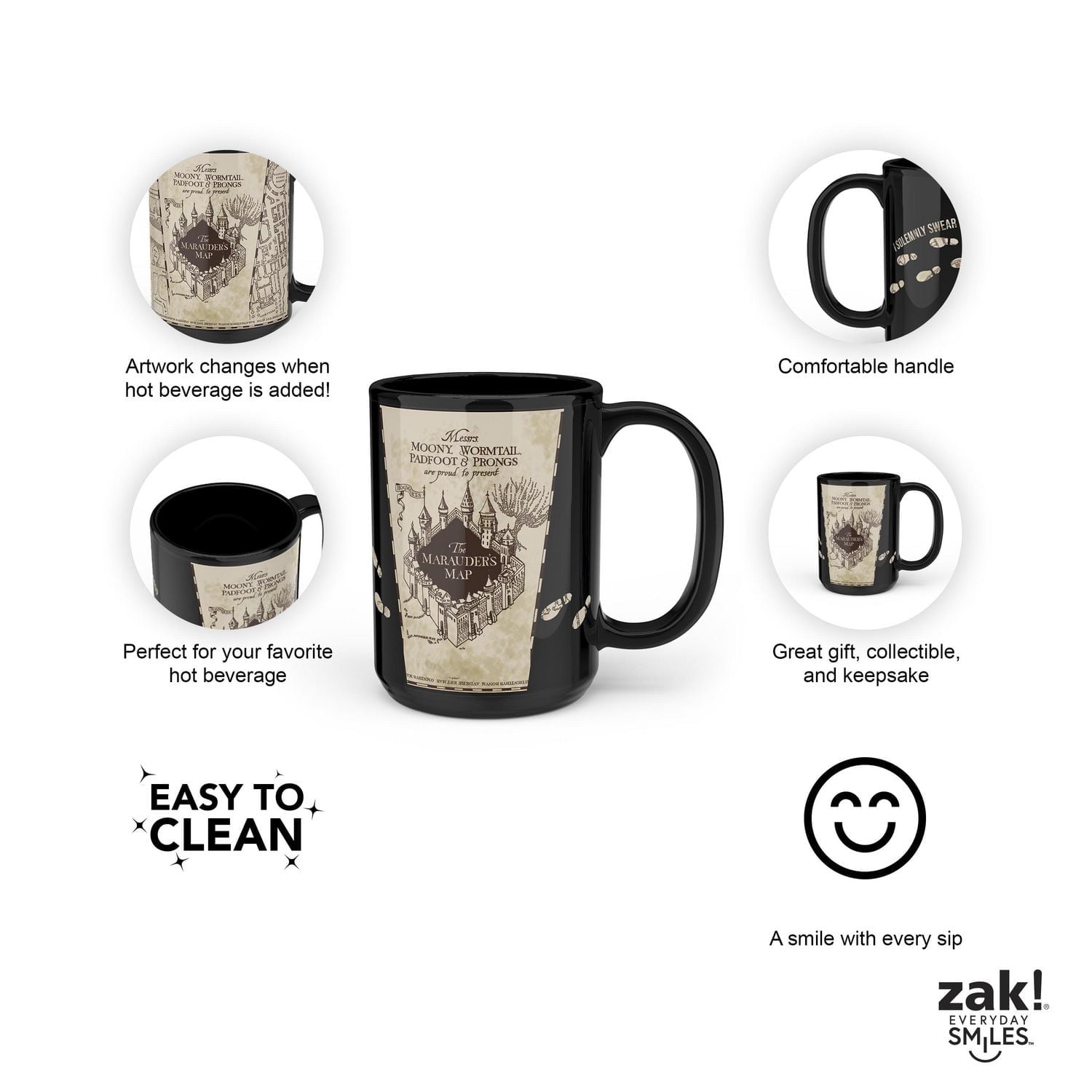 Zak Designs Tasse Changement Couleur Harry Potter 15oz