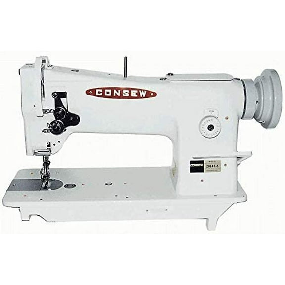 Consew 206RB-5 Walking Foot Needle Feed Industrial Sewing with table and servo motor