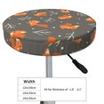 thumbnail image 4 of Goofa cute fall fox leaf Printed Stool Covers Round, Waterproof Round Bar Stool Covers Anti-Slip Round Bar Stool Seat Cover with Elastic Bands Durable-13 inch, 4 of 7