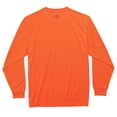 thumbnail image 2 of Ergodyne GloWearÂ® 8091 Non-Certified Long Sleeve T-Shirt, Orange, XL, 2 of 2