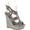 Silver, variant on Anne Marie Womens 40-KENDRA1 Open Toe High Heel Wedge Platform Sandal Shoes