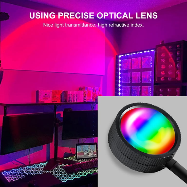 BIMZUC RGB Sunset Atmospheres Lamp, 360 Degree Adjustable
