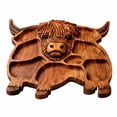 thumbnail image 2 of Highland Cow Charcuterie Board - Wooden Cheese Board and Serving Tray, Unique Animal Shaped Charcuterie Platter for Party, Gift, Kitchen, Cheese, Charcuterie, Snacks (1pc), 2 of 5