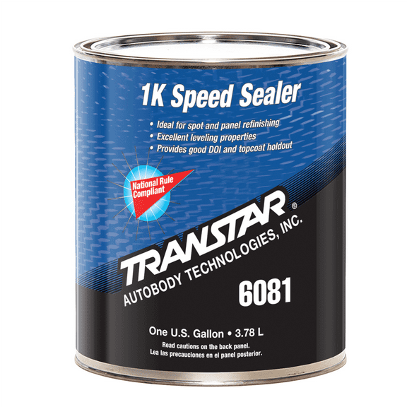 Transtar Autobody Products 6081 - 1K Speed Sealer Low VOC 255 Square Feet per Gallon- 1 Gallon - Light Gray