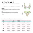 thumbnail image 6 of Wukai Rainbow Rabbit Women's Bikini Set Two Piece,wimsuit High Waisted V Neck Twist Front Adjustable Spaghetti Straps Bathing Suit-Small, 6 of 7