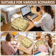 thumbnail image 7 of Haosy Accordion File Organizer Zipper Binder 500 Sheet 6-Tab Expanding File Folder Multi-Pocket 1.2 Inch 3 Ring Cute Camel on Plaid, 7 of 7