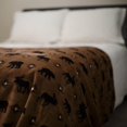 thumbnail image 3 of Denali Home Collection Denali Wilderness Walk/Chocolate Microplush Blanket, 3 of 4