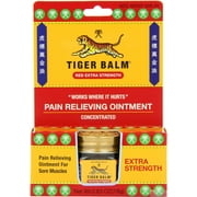 Tiger Balm Pain Relieving Ointment, Extra Strength, 0.63 Ounces Pack of 3