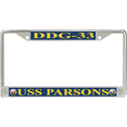thumbnail image 1 of USS Parsons DDG-33 License Plate Frame, 1 of 1
