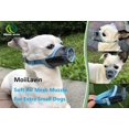 thumbnail image 2 of GFDYREE MOIILAVIN Dog Muzzle 2PCs,Soft Air Mesh Muzzle Breathable for Barking Grooming Biting Chewing for Small Medium Breeds, Barkless Mesh Muzzle Stop Puppy Eating Poop&Rocks XXS XS S (Blu, 2 of 6