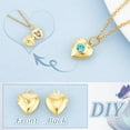 thumbnail image 4 of 20Pcs Heart Photo Frame Charms Golden Picture Locket Charm Metal Locket Pendants Photo Memory Necklace Chain Bouquet Picture Charm for Women Men Wedding Jewelry Making, 4 of 5