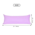 thumbnail image 2 of PiccoCasa Body Pillowcases Microfiber Pillow Cover with Zipper, Jumbo Lilac 20"x72", 2 of 6