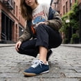 thumbnail image 5 of Cushionaire Topcat 100% Genuine Leather Suede Sneakers for Women, Lightweight Everyday Casual Womens Shoes with Retro Style and Cushioned Comfort, 5 of 20