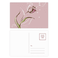 thumbnail image 1 of Tarjeta postal de cumpleaños Flor planta Tulip pintado a mano 20pcs, 1 of 3