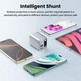 thumbnail image 6 of Firsting 3-in-1 65W Fast Charging Power Adapter USB C Wall Charger,USB A Charger Block, PD Power Adapter + QC Wall Plug Multiport Type C Charging Block Cube Compatible with iPhone, Android, Silver, 6 of 12
