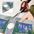 thumbnail image 6 of Yayeee Faucet Mat for Kitchen Sink 30" Diatomite Long Splash Guard Pad, Boat Seaside, 6 of 7