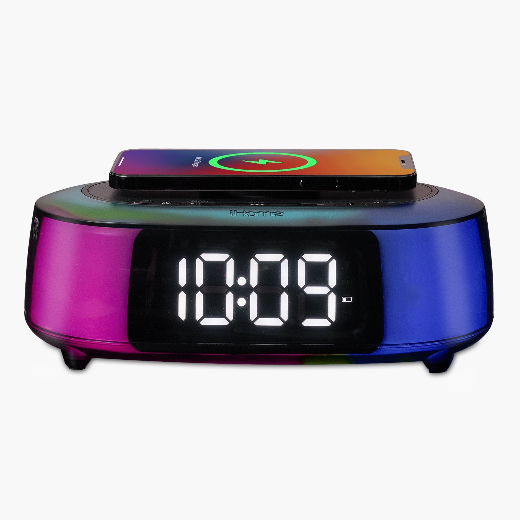 i Home Alarm Clock Radio with Wireless Charger, Bluetooth Speaker, and 2 USB Chargers (i BTW 282 ) photo i Home Alarm Clock Radio with Wireless Charger, Bluetooth Speaker, and 2 USB Chargers (i BTW 282 )