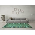 thumbnail image 3 of Ahgly Company Indoor Rectangle Persian Turquoise Blue Traditional Area Rugs, 7' x 9', 3 of 4