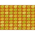 thumbnail image 1 of Ahgly Company Machine Washable Indoor Rectangle Transitional Orange Red Orange Area Rugs, 2' x 4', 1 of 7