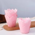 thumbnail image 6 of 100pcs Baking Paper Cups Safe Food Grade Oilproof Cupcakes Liners Holiday Party Muffin  Chocolate Mini Paper Baking Cups, 6 of 10
