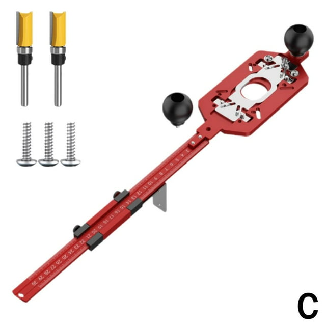 Support de Fraisage 3 en 1 pour Fraise, Fixations Invisibles, Support de Rainurage, Fraise à Fente pour Machine de Menuiserie, Guide de Perçage en Aluminium, Base à 3 Gabarits, Gabarit