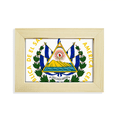 thumbnail image 1 of Escritorio de madera emblema nacional San Salvador El Salvador marco de foto 5x7 pulgadas, 1 of 4