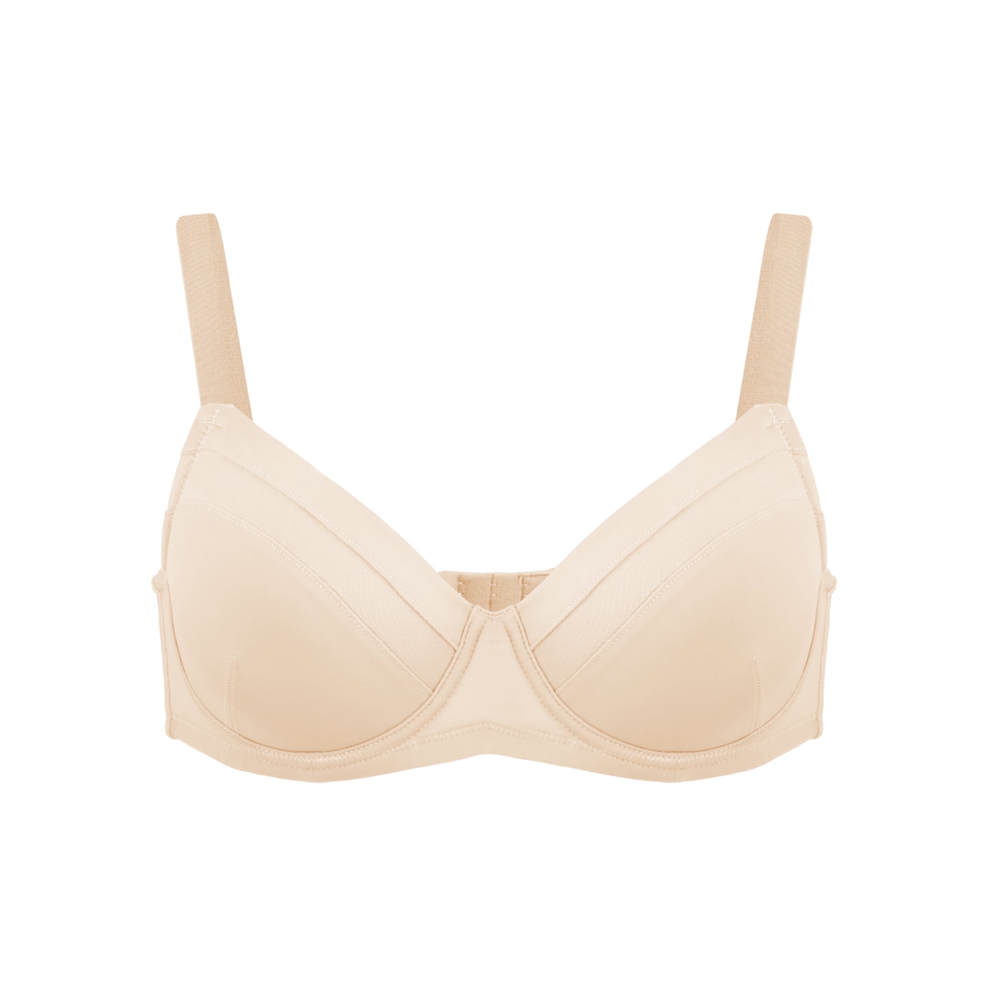 HSIA Plus Size Bra with Underwire Lightly Padded Full Figure Comfort Bra Nude 40D