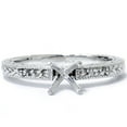 thumbnail image 2 of Pompeii 1/10ct Vintage Diamond Ring Setting 14K White Gold (H/I,I2-I3), 2 of 4