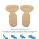 thumbnail image 4 of Plantillas adhesivas antideslizantes para una mayor comodidad y cuidado de los pies (albaricoque) Almohadillas para talón tipo T, 4 of 6