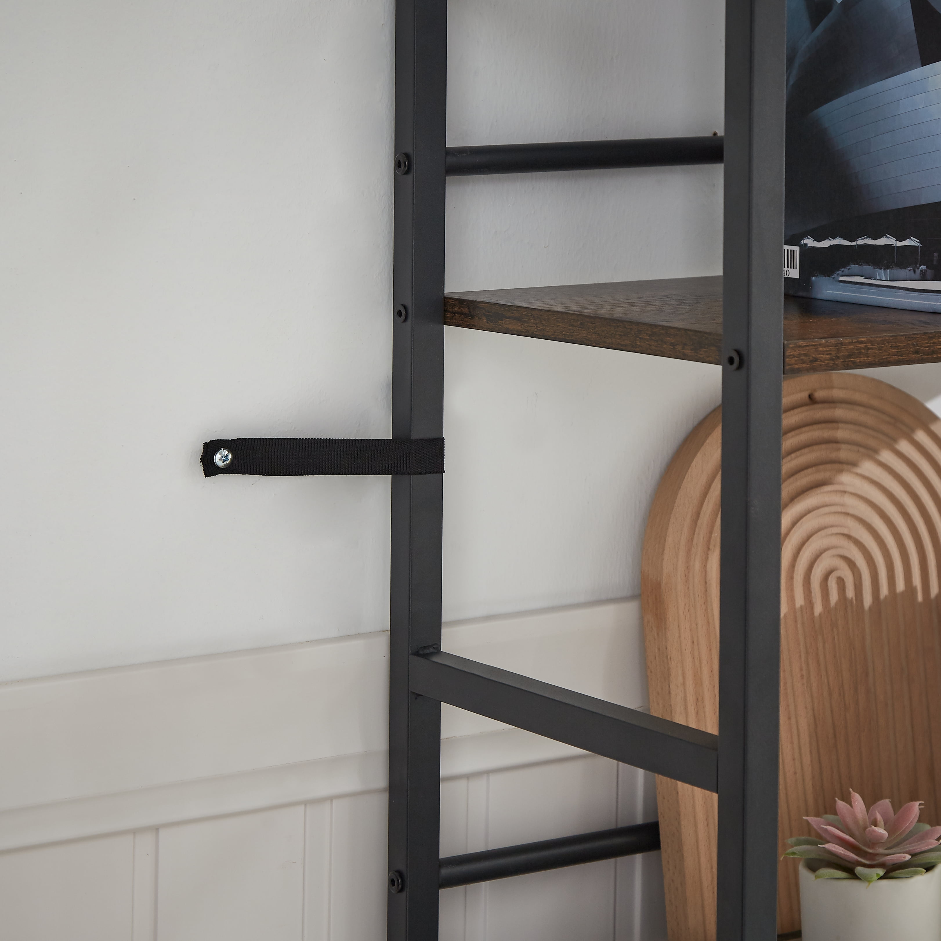 Aukfa 5-Shelf Tall Bookshelf, Modern Large Open Bookcase for Living Room Bedroom, Brown