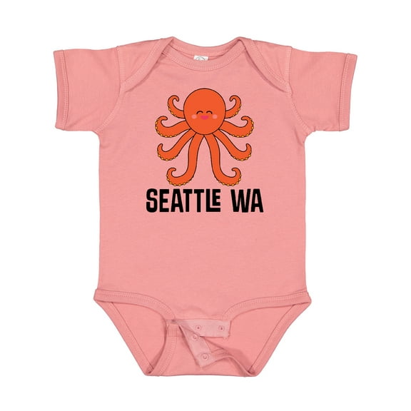 Inktastic Seattle Octopus Washington Vacation Boys or Girls Baby Bodysuit