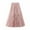Pink, variant on Qingpeng Women Elastic High Waist Pleated Skirt Midi Swing A-line Skirts