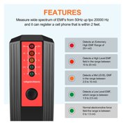 Radiation Tester 167 * 65 * 37MM Dosimeter Geiger Counter EMF Electromagnetic Tester EMF Meter 50/60Hz Radiation Detector ,Precise Measurement