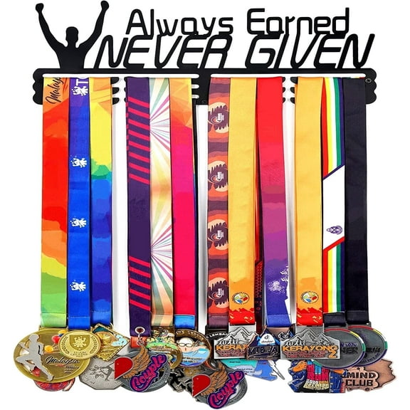 Goutoports Wall-Mounted Medal Holder – Display Sports Honors on Strong Steel Hanger Rack