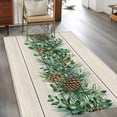 thumbnail image 4 of Area Rug 48×72in, Farmhouse Pine Needle Pinecone Floor Carpet Living Room Rug, Rustic Retro Wood Grain Non-Slip Welcome Mat Indoor Rugs for Bedroom Dining Room, 4 of 9