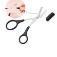 thumbnail image 3 of Depilación Grooming Shaping Black Professional Precision Eyebrow Trimmer Tijeras Tijeras con peine y empuñaduras antideslizantes Black Silver 6 piezas Shuxiu Wang 8390615158800, 3 of 4