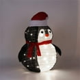 thumbnail image 2 of WJSXC Christmas Light Decor, 24 inch Foldable Flannel Penguin with LED Lights, Christmas Lights Decor for Christmas Indoor Outdoor Home Patio Yard Garden Decoration, 2 of 8