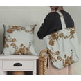 thumbnail image 5 of Soimoi Minky Brown Fabric By the Yard - 56 Inch Wide -Floral & Leaf Floral Pattern Fabric - Botanical and Elegant Designs for Various Uses Printed Fabric, 5 of 6