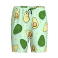 thumbnail image 4 of Naloa Avocado Men's Short Pajama Pants, Lounge Comfort Shorts with Elasticized Waistband and Side Pockets - Medium, 4 of 9