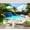 Color 4, variant on Wall Mural Peel and Stick Beautiful Swimming Pool Back Yard Self-Adhesive Wallpaper Removable Wall Decal Wall Sticker Home Decor for Living Room Bedroom 69"x96"