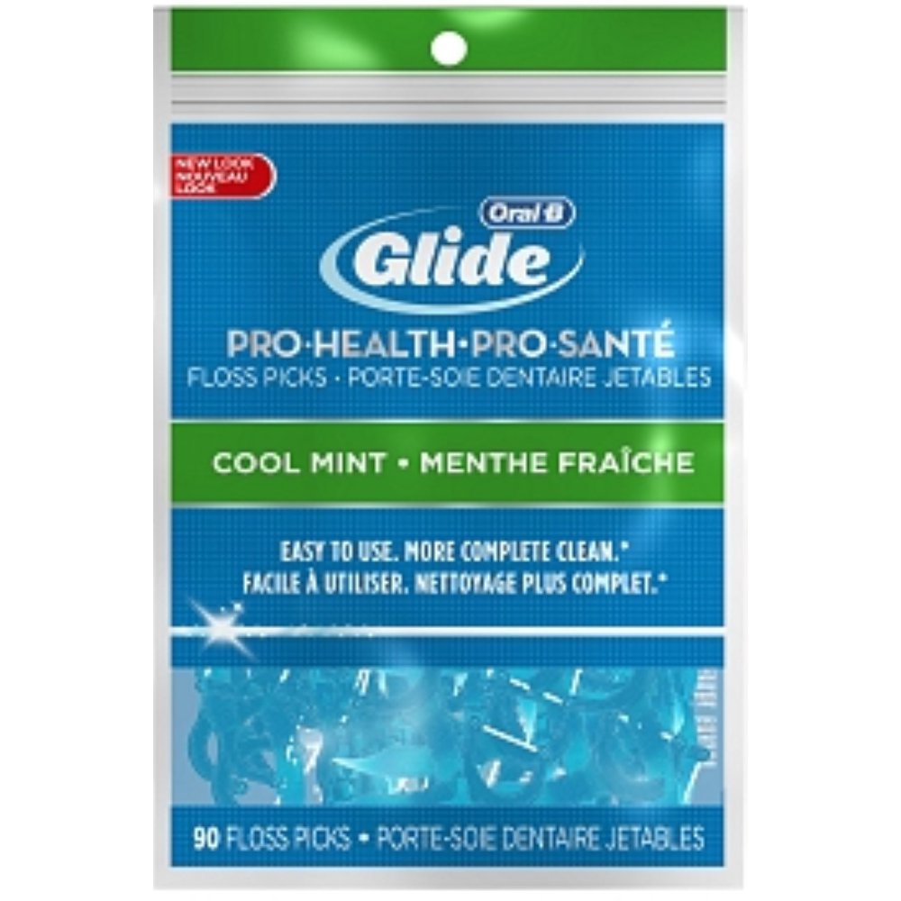 Glide Advantage Floss Picks Cool Mint 90 Each