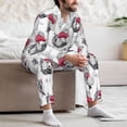 thumbnail image 7 of Picia Cute Poodle Dog Pattern Men’s Long-Sleeve Sleepwear Set - Soft 2-Piece Loungewear with Pockets, Comfy PJs for Relaxing Nights-Large, 7 of 7