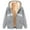 Gray, variant on Mens Fleece Jackets Zip Up Jacket Coat Hooded Winter Warm Sherpa Lined Jackets Sweatshirts Windproof Thick Outerwear with Pockets New York Printed Long Sleeve Tops Thick Coat Outerwear