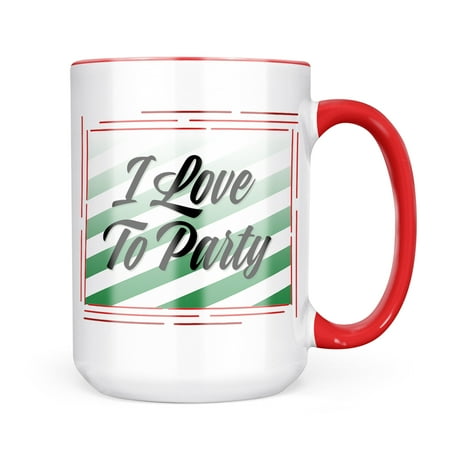 

Christmas Cookie Tin I Love To Party St. Patrick s Day Fading Green Stripes Mug gift for Coffee Tea lovers