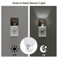 thumbnail image 3 of Fuzoiu Vintage Floral Vase A Print Dusk to Dawn LED Night Light with Light Sensor, Energy-Efficient Touch-Safe Night Lamp for Home, Office, and Kids' Rooms-EU, 3 of 7