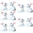 thumbnail image 1 of Hweilai Set of 10 Miniature Fairy Garden Rabbit Ornaments, 1 of 5