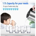 thumbnail image 3 of Hervidor eléctrico mejorado, hervidor de agua de ebullición rápida de té de acero inoxidable de 2L, calentador de agua de ebullición rápida con apagado automático, 3 of 5