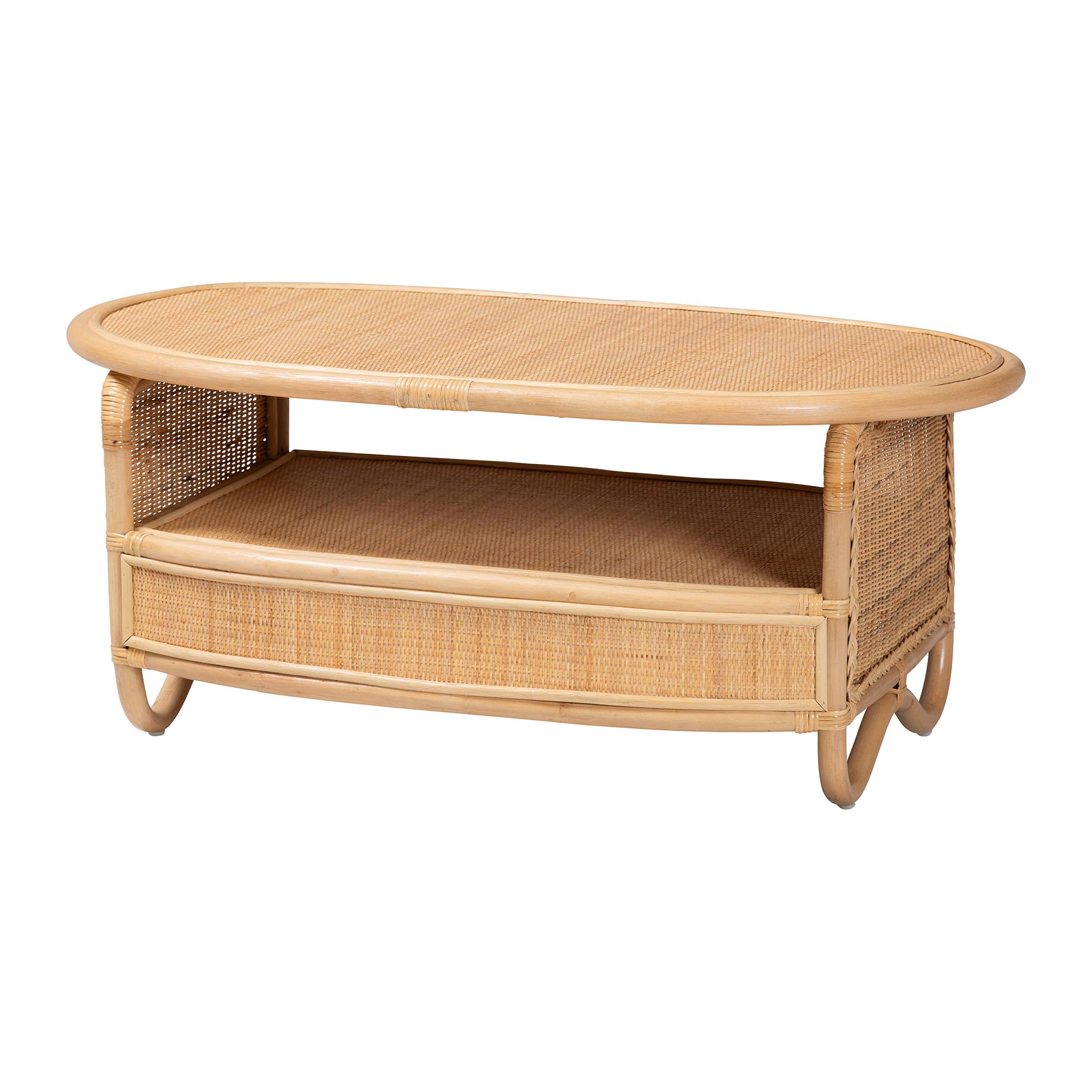 bali & pari Dyna Boho Coffee Table, Natural