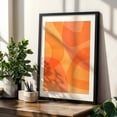 thumbnail image 4 of Amber Orange Abstract Flow - Painting Black Framed Wall Art Print 24 x 36 inches, 4 of 8